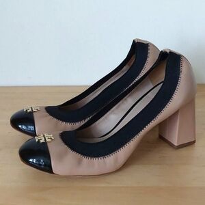 Tory Burch Nude Leather Heeled Shoes